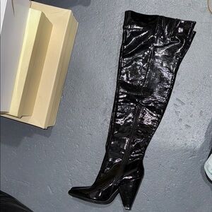 Black Over-the-Knee Women's Boots